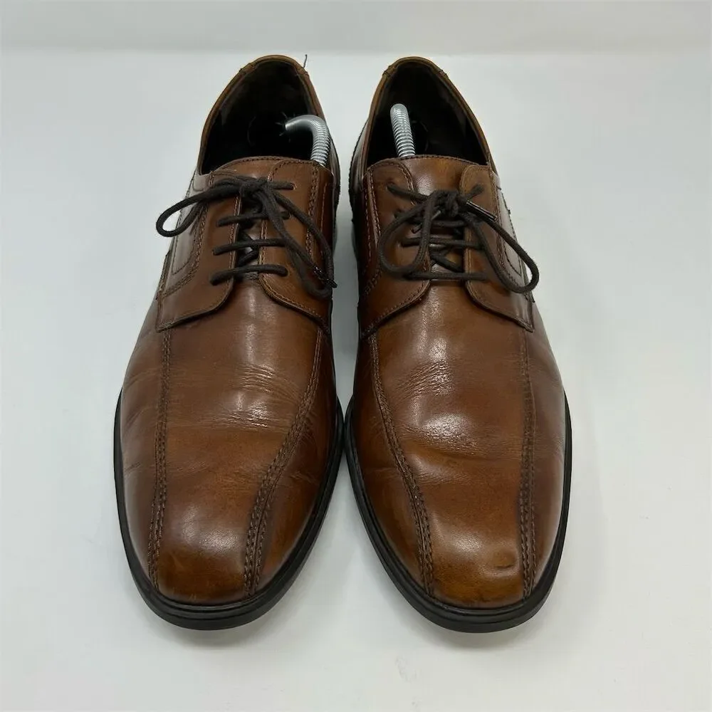 MEPHISTO Men's Brown Leather Oxford Shoes Size 11 Lace Up Dress Classic